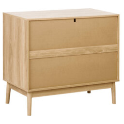 Wyld And Coco Nordicnest 3-Drawer Chest Light Brown Matte Finish Scandinavian Style - thumbnail 7