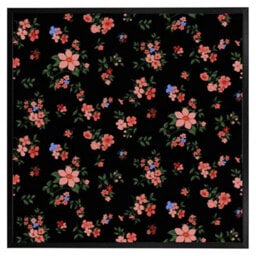 "Andrew Lee Beautiful Pink Flowers (Picutre Frame) / 12X12"" / Oak" - thumbnail 2