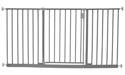 Safetots Extra Wide Hallway Gate, 140Cm - 146Cm, Matt Grey,pressure Fit Baby Gate For Hallways And Wide Spaces - image 1