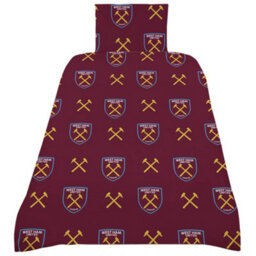 West Ham United Fc Reversible Duvet Set Maroon/blue/yellow (Single) - thumbnail 3