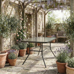 Vcm Glass Garden Table Dining Table 110X55 - thumbnail 4