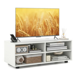 "Costway Tv Stand For Tvs Up To 40"" Wooden Media Console Table Entertainment Center" - thumbnail 2