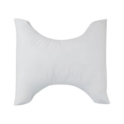 Lancashire Textiles Butterfly Cervical Orthopaedic Pillow Hollowfibre Filling Polycotton Casing Hypoallergenic Comfort - image 1
