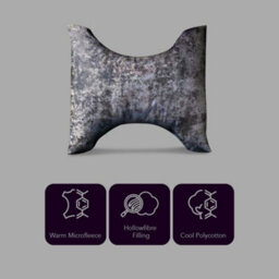 Lancashire Textiles Butterfly Cervical Orthopaedic Pillow Hollowfibre Filling Polycotton Casing Hypoallergenic Comfort - thumbnail 2