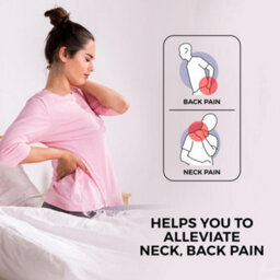 Lancashire Textiles Butterfly Cervical Orthopaedic Pillow Hollowfibre Filling Polycotton Casing Hypoallergenic Comfort - thumbnail 5