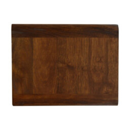 Wyld Haus Monforte Floating Curved Bedside Table Chestnut Mango Wood 2 Drawers - thumbnail 8