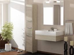 S33 Bathroom Cabinet Sonoma Oak - thumbnail 2