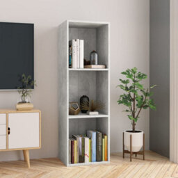 Berkfield Book Cabinet/tv Cabinet Concrete Grey 36X30X114 Cm Engineered Wood - thumbnail 1