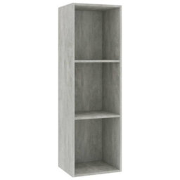 Berkfield Book Cabinet/tv Cabinet Concrete Grey 36X30X114 Cm Engineered Wood - thumbnail 2