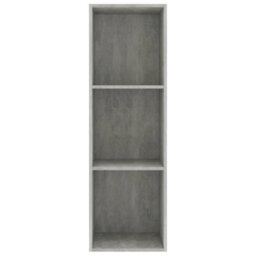 Berkfield Book Cabinet/tv Cabinet Concrete Grey 36X30X114 Cm Engineered Wood - thumbnail 4