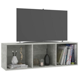 Berkfield Book Cabinet/tv Cabinet Concrete Grey 36X30X114 Cm Engineered Wood - thumbnail 7