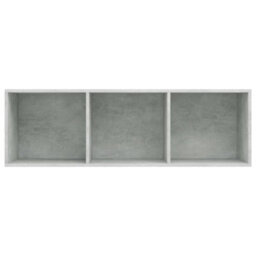Berkfield Book Cabinet/tv Cabinet Concrete Grey 36X30X114 Cm Engineered Wood - thumbnail 9