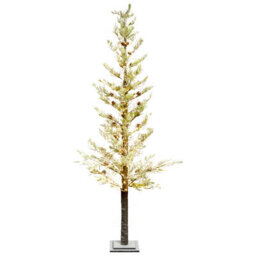 Beliani Outdoor Decoration Led Grenivik Christmas Tree 245 Cm White - thumbnail 1