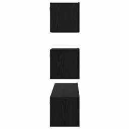 Berkfield Elegant Tv Cabinet Set 4 Pcs Black Oak 100 X 30 X 30 Cm Engineered Wood - thumbnail 9