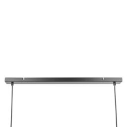 Beliani 3-Light Hanging Track Lamp Black Gold Metal 107 Cm - Industrial Pendant For Dining And Living Areas - thumbnail 7
