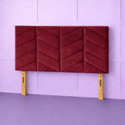 Comfy Deluxe 6Ft Superking Rose Maroon Plush Velvet 26Inch Headboard