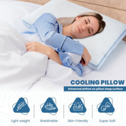 Martian Made Coolbreeze Airflow Bamboo Pillow Super King Size 50X90Cm - thumbnail 5