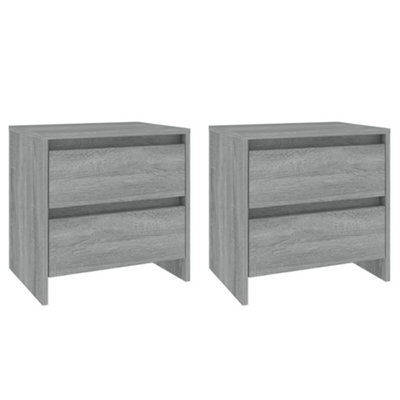 Berkfield Elegant Bedside Cabinets 2 Pcs Grey Sonoma 45X34.5X44.5 Cm Engineered Wood - image 1