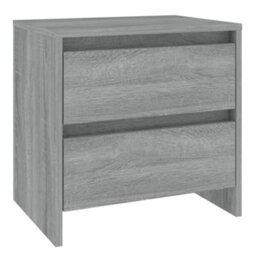 Berkfield Elegant Bedside Cabinets 2 Pcs Grey Sonoma 45X34.5X44.5 Cm Engineered Wood - thumbnail 3