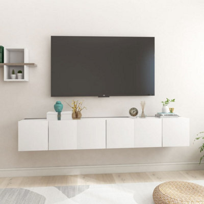 Berkfield Hanging Tv Cabinets 3 Pcs White 60X30X30 Cm - image 1