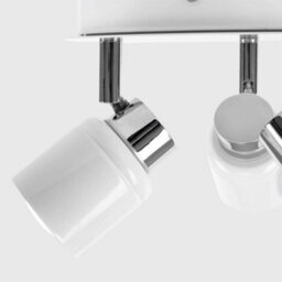 Valuelights Benton White 3 Way Round Ip44 Bathroom Ceiling Spotlight - thumbnail 4