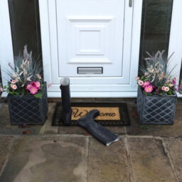 Jvl Orana Embossed Rubber Tuffscrape Coir Doormat, 40X70Cm - thumbnail 7
