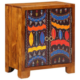 Berkfield Sideboard Multicolour 50X35X60 Solid Wood Acacia