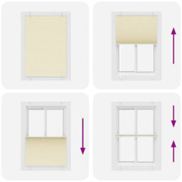Berkfield Pleated Blind Cream 90X150 Cm Fabric Width 89.4 Cm Polyester - thumbnail 5