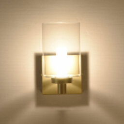 Harper Living 1Xg9 Wall Light, Up/down Light With Glass Shade, Gold Finish - thumbnail 2