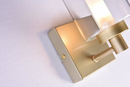 Harper Living 1Xg9 Wall Light, Up/down Light With Glass Shade, Gold Finish - thumbnail 7