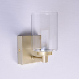 Harper Living 1Xg9 Wall Light, Up/down Light With Glass Shade, Gold Finish - thumbnail 6