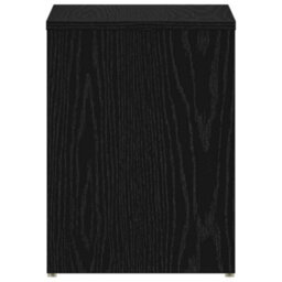 Berkfield Nightstand Black Oak 40X30X40 Cm Made Of Engineered Wood - thumbnail 7