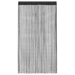 Berkfield String Curtains 2 Pcs 140X250 Cm Black - thumbnail 3