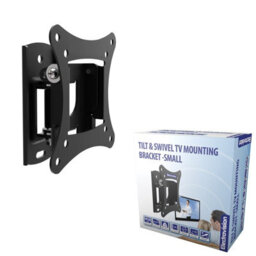 Kenable Tilt And Swivel Tv Mounting Bracket 56mm Profile For 10 To 27 Inch Tvs - thumbnail 3