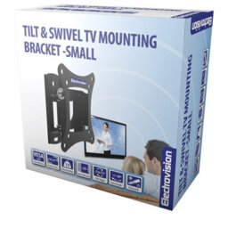 Kenable Tilt And Swivel Tv Mounting Bracket 56mm Profile For 10 To 27 Inch Tvs - thumbnail 2