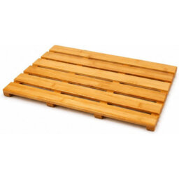 Aamen Natural Wooden Duckboard Bathroom Mat - 50Cm - thumbnail 1