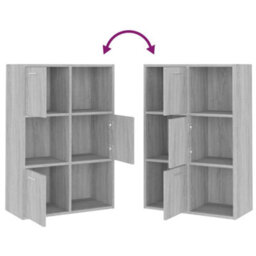 Vidaxl Storage Cabinet Grey Sonoma 60X29.5X90 Cm - thumbnail 5