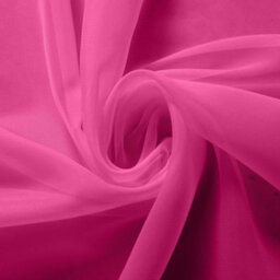 Luxury Living Elegant Plain Voile Curtain Panels Pair With Free Tie Backs Cerise - thumbnail 2