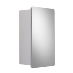 Croydex Mulino Matt White Single Bathroom Cabinet With Mirrored Door (H)500mm (W)300mm - thumbnail 5