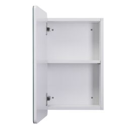 Croydex Mulino Matt White Single Bathroom Cabinet With Mirrored Door (H)500mm (W)300mm - thumbnail 4