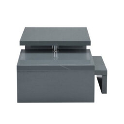 Furniture in Fashion Design Rotating High Gloss Coffee Table With 3 Tops In Grey - thumbnail 6