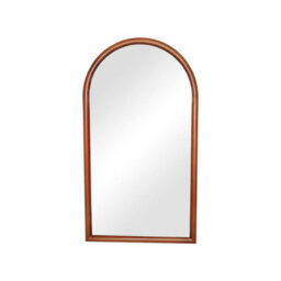 Sweeek - Arched Wall Mirror Pine Wood, Luke, Walnut, 50X3X90 Cm - thumbnail 4