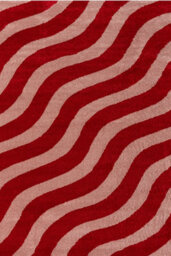 The Rugs Joli Red And Pink Wavy Rug Soft Dense Pile Easy To Clean And Pet Friendly For Living Rooms And Bedrooms - thumbnail 2