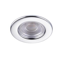 GoodHome Hodgkin Chrome Effect Fixed Led Fire-Rated Warm White Downlight Ip65 - thumbnail 3