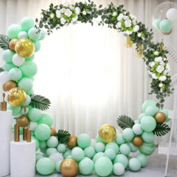 Living And Home White Artificial Floral Swag Peony Flower Wreaths For Front Door Wedding Decor 75 Cm - thumbnail 3