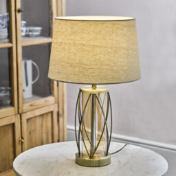 Mysmartbuy Laura Table Lamp 50Cm - 50 X 33Cm - Glass - Home Lighting - thumbnail 1