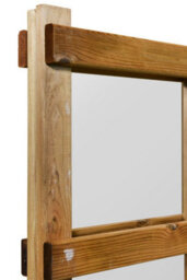 Mirroroutlet Handmade Scandinavian Wood Trellis Garden Mirror X4 - thumbnail 2
