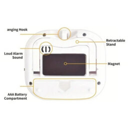 Digital Kitchen Timer With Magnetic Back Large Lcd Display, Loud Alarm, Count Up & Countdown Timer For Cooking & Baking - thumbnail 6