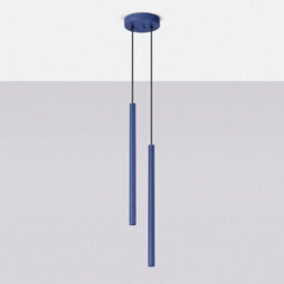 Sollux Lighting Pastelo Steel Ultramarine 2 Lights Modern Pendant Lamps - thumbnail 2