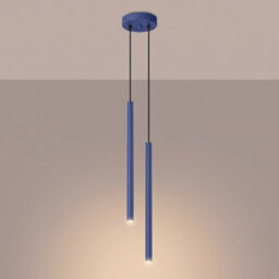 Sollux Lighting Pastelo Steel Ultramarine 2 Lights Modern Pendant Lamps - thumbnail 3